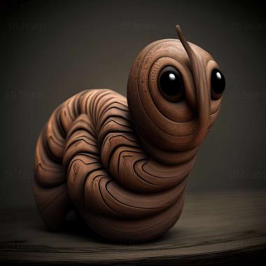 3D model worm (STL)